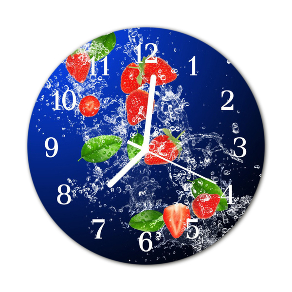 Relógio redondo Morangos