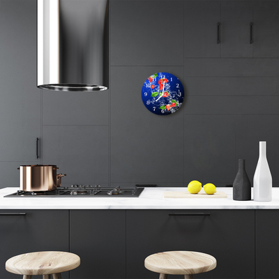 Relógio redondo Morangos