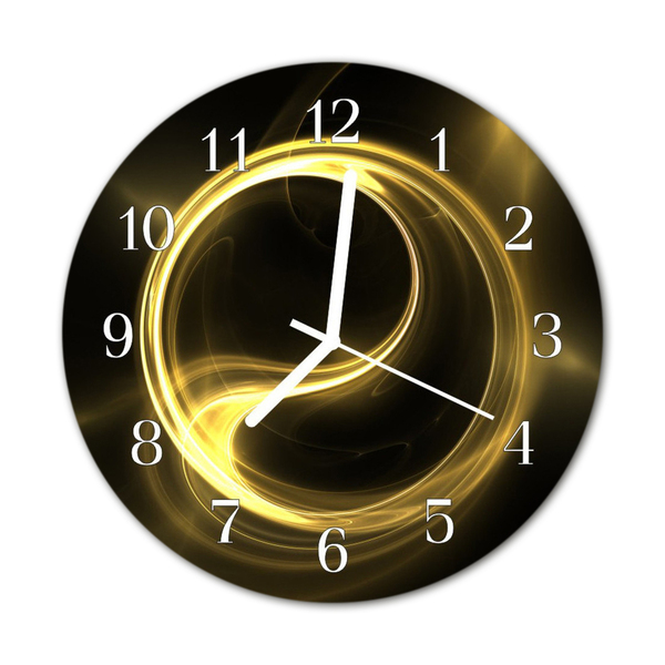 Relógio de vidro redondo Círculo abstrato