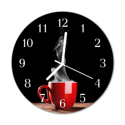 Relógio redondo Caneca de café