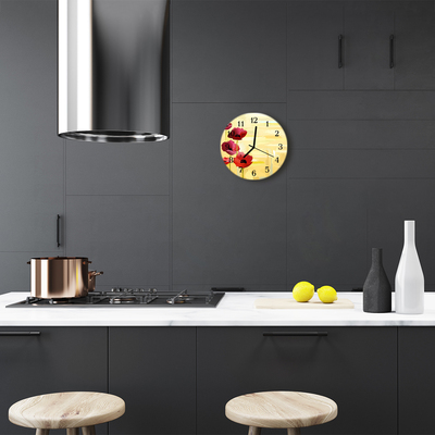 Relógio redondo Papoulas