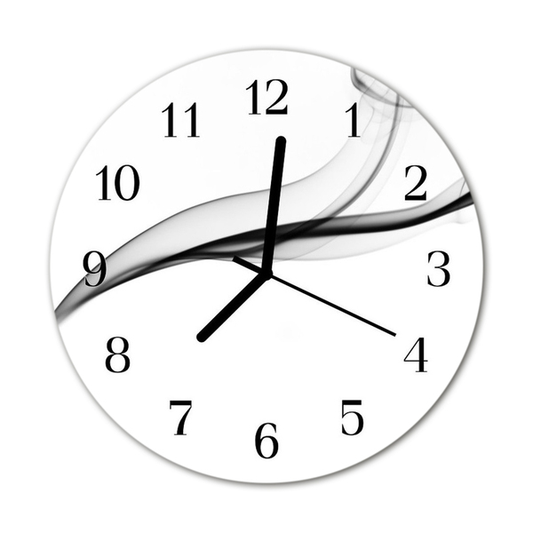 Relógio redondo Fumaça abstrata