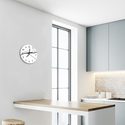 Relógio redondo Fumaça abstrata