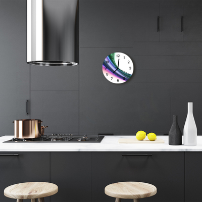 Relógio redondo Linhas abstratas