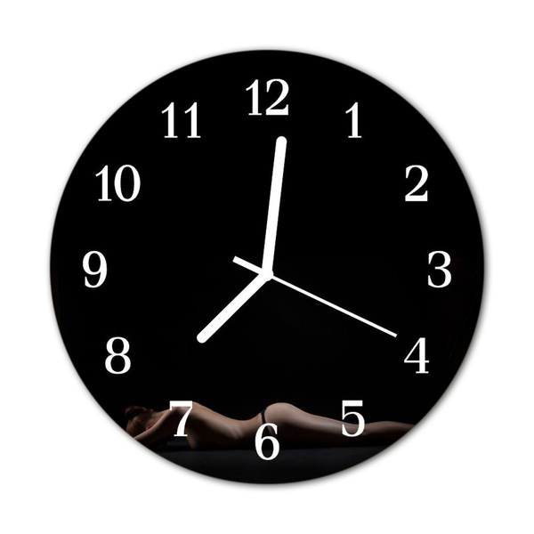 Relógio de vidro redondo Mulher