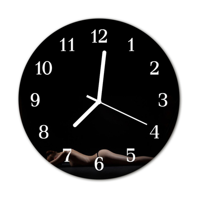 Relógio de vidro redondo Mulher