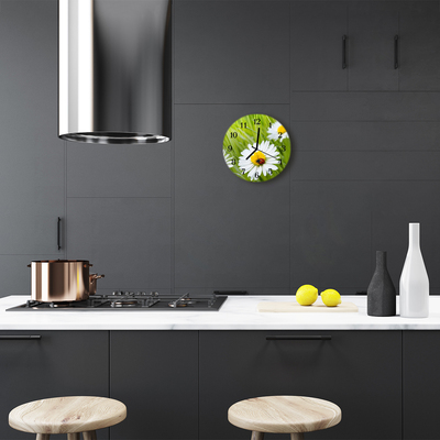 Relógio de parede redondo Margaridas