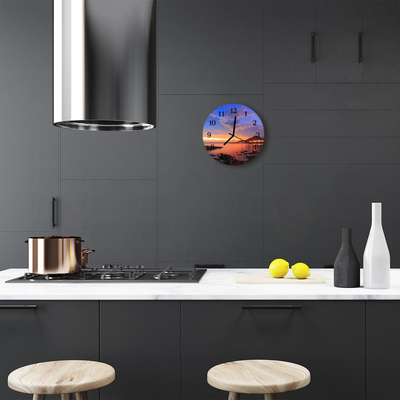 Relógio redondo Ilha do mar