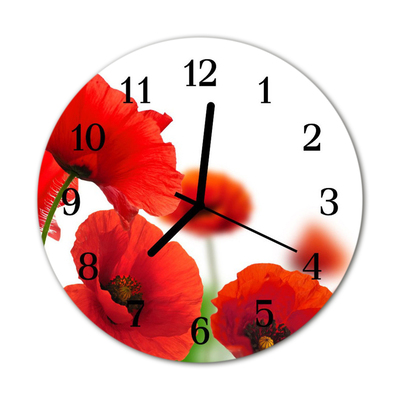 Relógio redondo Papoulas