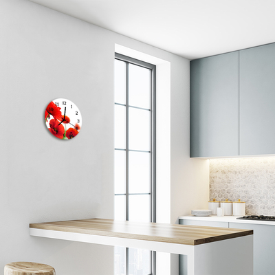 Relógio redondo Papoulas