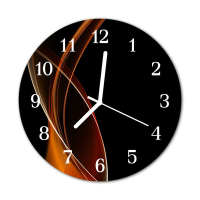 Relógio redondo Linhas abstratas