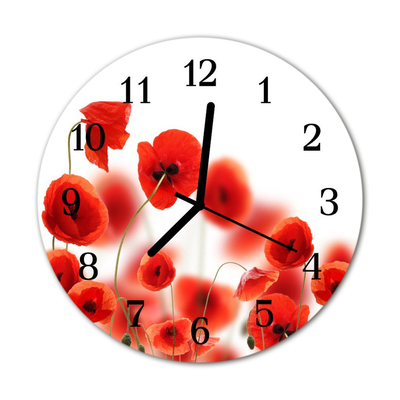 Relógio redondo Papoulas