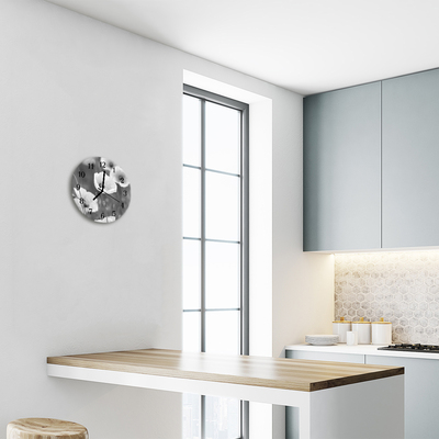 Relógio de parede redondo Papoulas