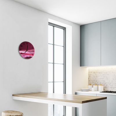 Relógio redondo Linhas abstratas