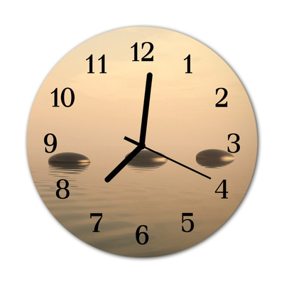 Relógio redondo Água de pedras