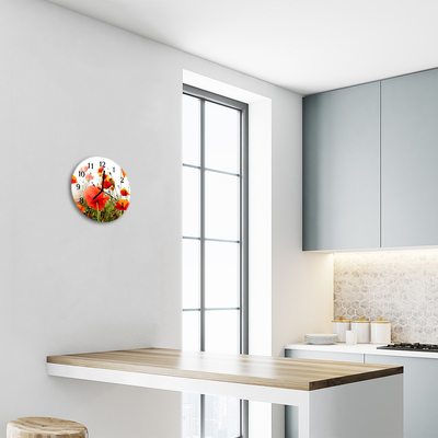 Relógio redondo Papoulas