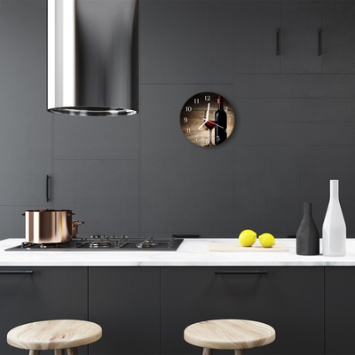 Relógio redondo Vinho