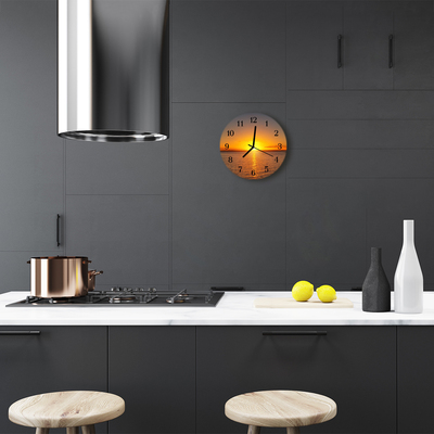 Relógio de parede redondo Pôr do sol