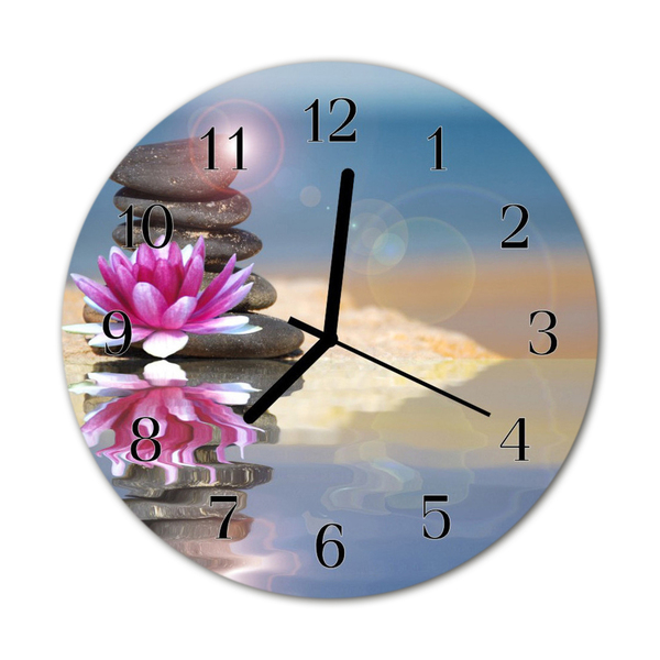 Relógio redondo Água de pedras