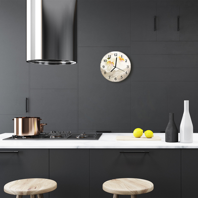 Relógio redondo Orquídea