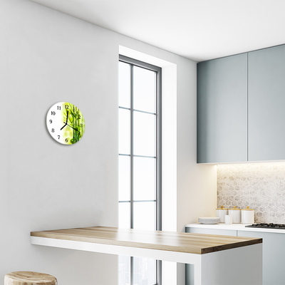 Relógio redondo Bambu