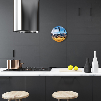 Relógio redondo Montanhas