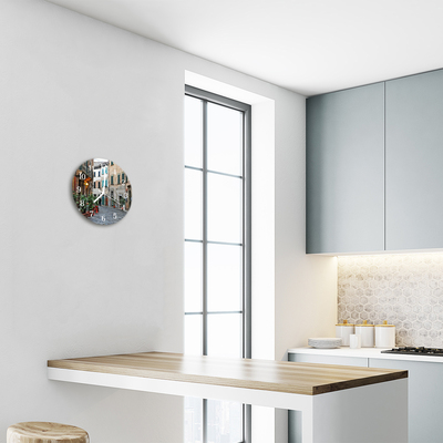 Relógio de vidro redondo Avenida