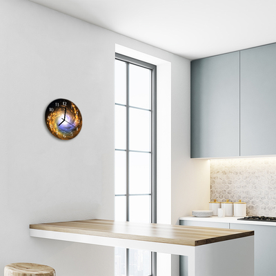 Relógio de vidro redondo Cosmos