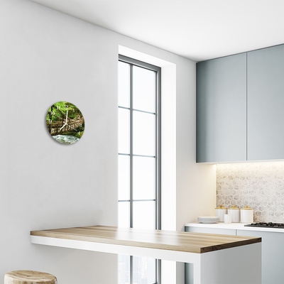 Relógio redondo Ponte suspensa