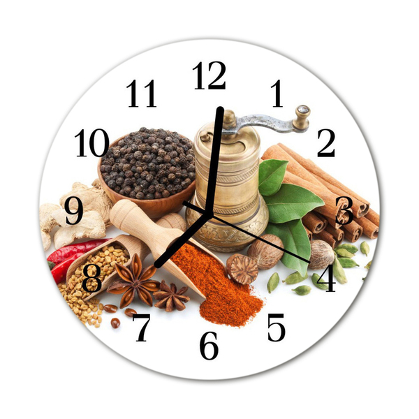 Relógio redondo Especiarias