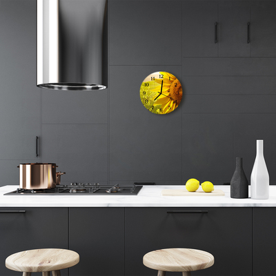 Relógio de parede redondo Girassol