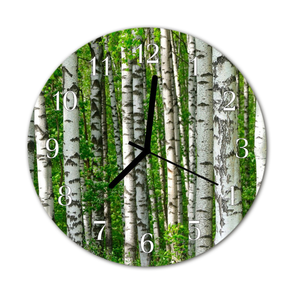 Relógio de vidro redondo Bétula