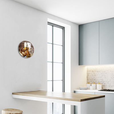 Relógio redondo Cerveja Pretzel