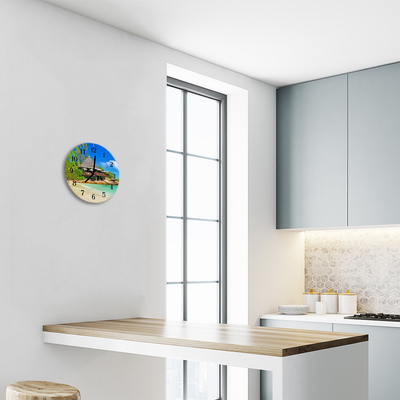 Relógio de parede redondo Ilha