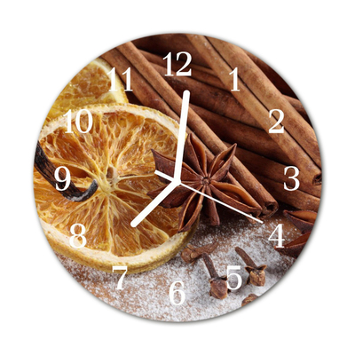 Relógio redondo Anis e canela