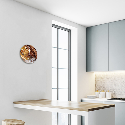 Relógio redondo Anis e canela