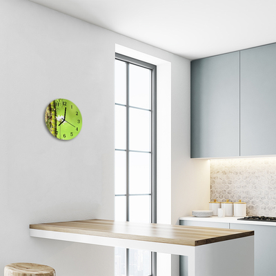 Relógio redondo Bambu