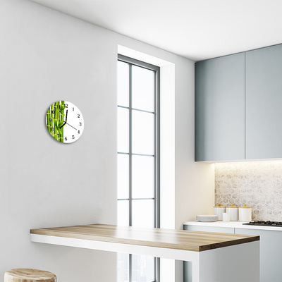 Relógio redondo Bambu