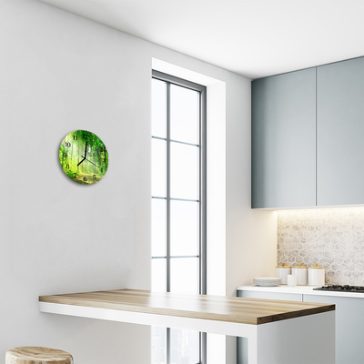 Relógio redondo Floresta natural