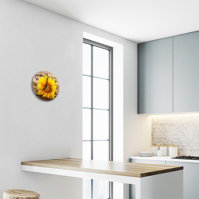 Relógio redondo Girassol