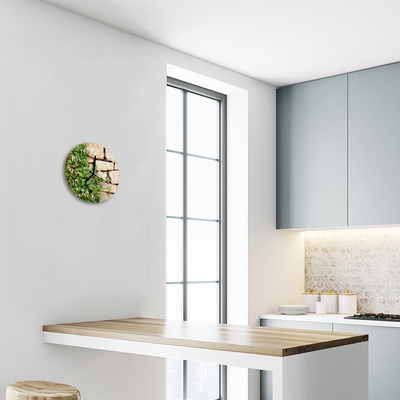 Relógio redondo A natureza das pedras