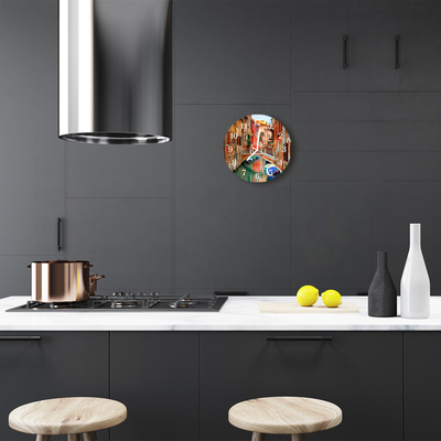 Relógio de vidro redondo Veneza