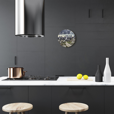 Relógio de vidro redondo Varsóvia