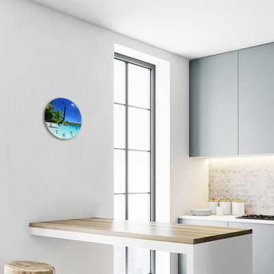 Relógio redondo Ilha Palm