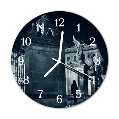 Relógio de vidro redondo Monumentos da cidade