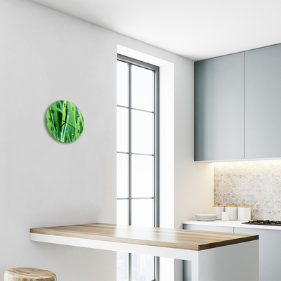 Relógio de parede redondo Orvalho na grama