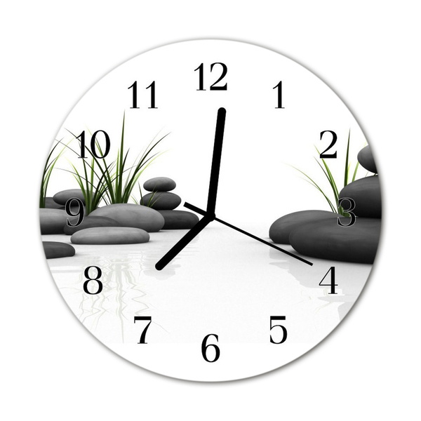 Relógio redondo Spa de pedra