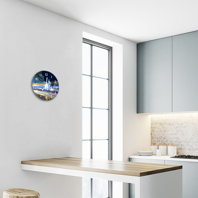 Relógio de vidro redondo Cidade