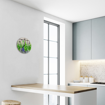 Relógio redondo Ervas