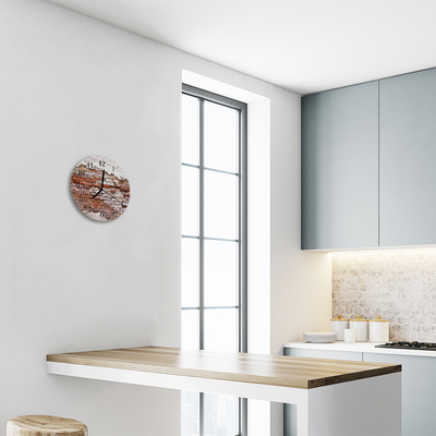 Relógio redondo Tijolo